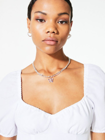 Сукня міні H&M модель 10952526wer_Белый Фото