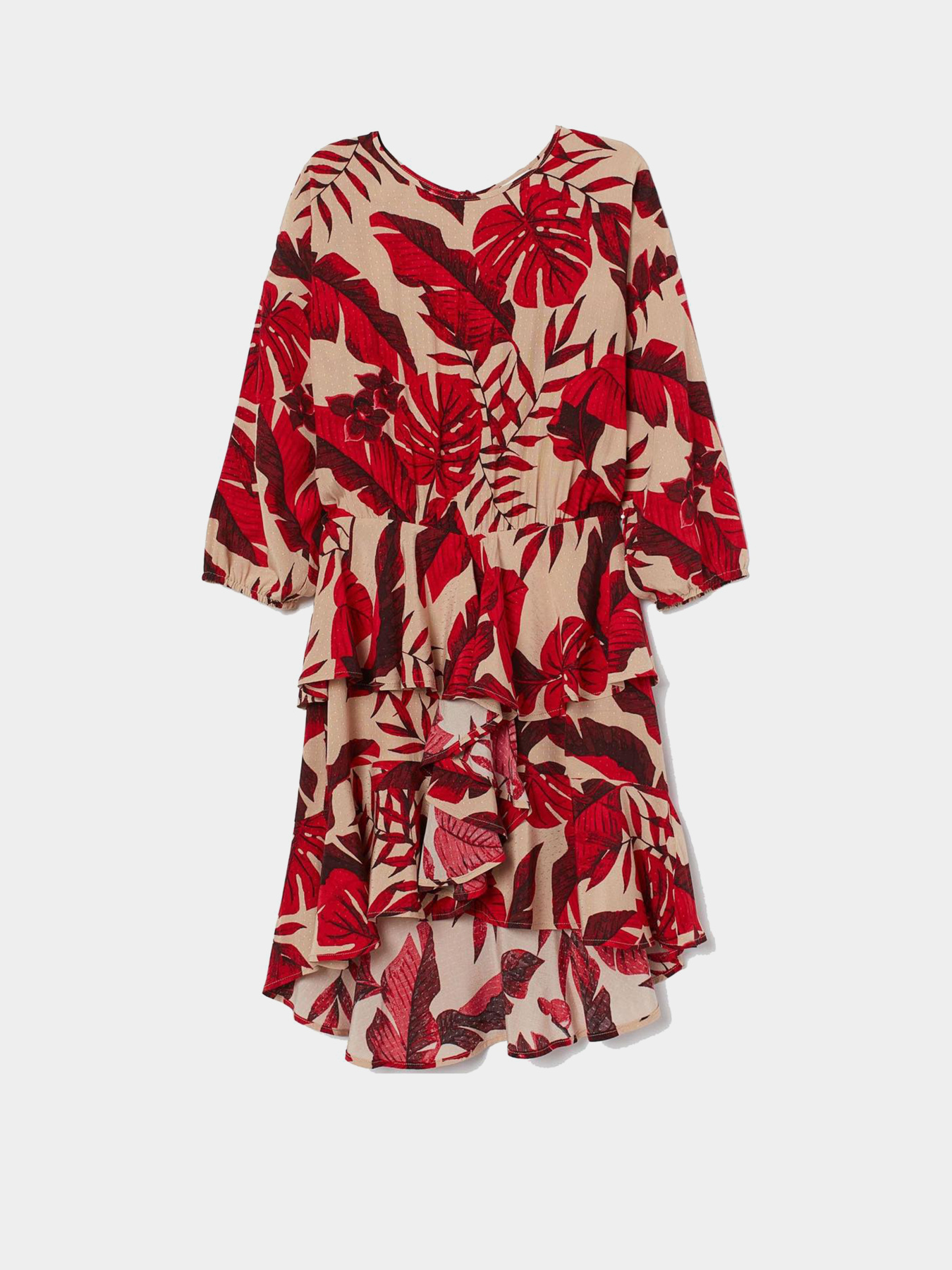 Платье миди H&M модель 8563911wer_Красный Фото