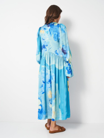 Платье миди H&M модель 1125669wer_Бирюзовый Фото