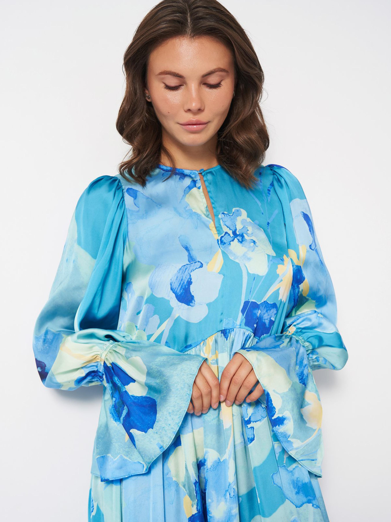 Сукня міді H&M модель 1125669wer_Бирюзовый Фото