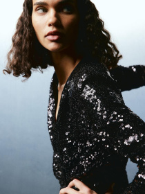 Платье миди H&M модель 1122986wer_Черный Фото