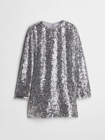 Сукня міні H&M модель 1120613wer_Серебристый Фото