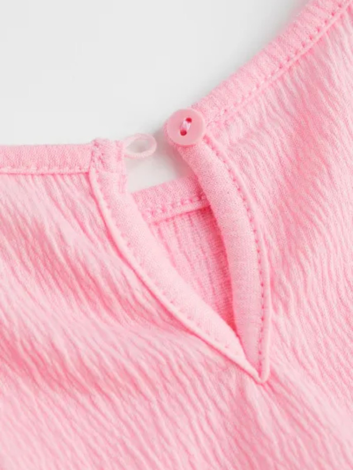 Платье мини H&M модель 8879306kwer_Светло-розовый Фото