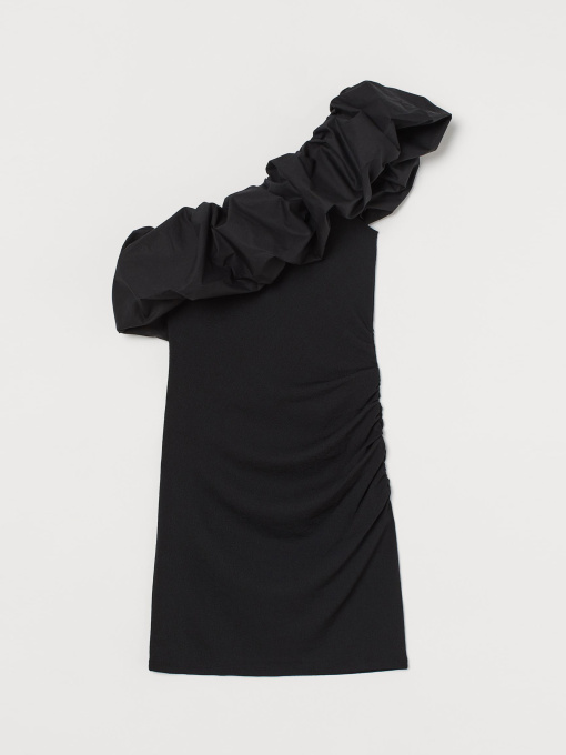 Платье мини H&M модель 9004561sm_Черный Фото