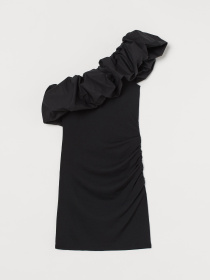 Платье мини H&M модель 9004561sm_Черный Фото