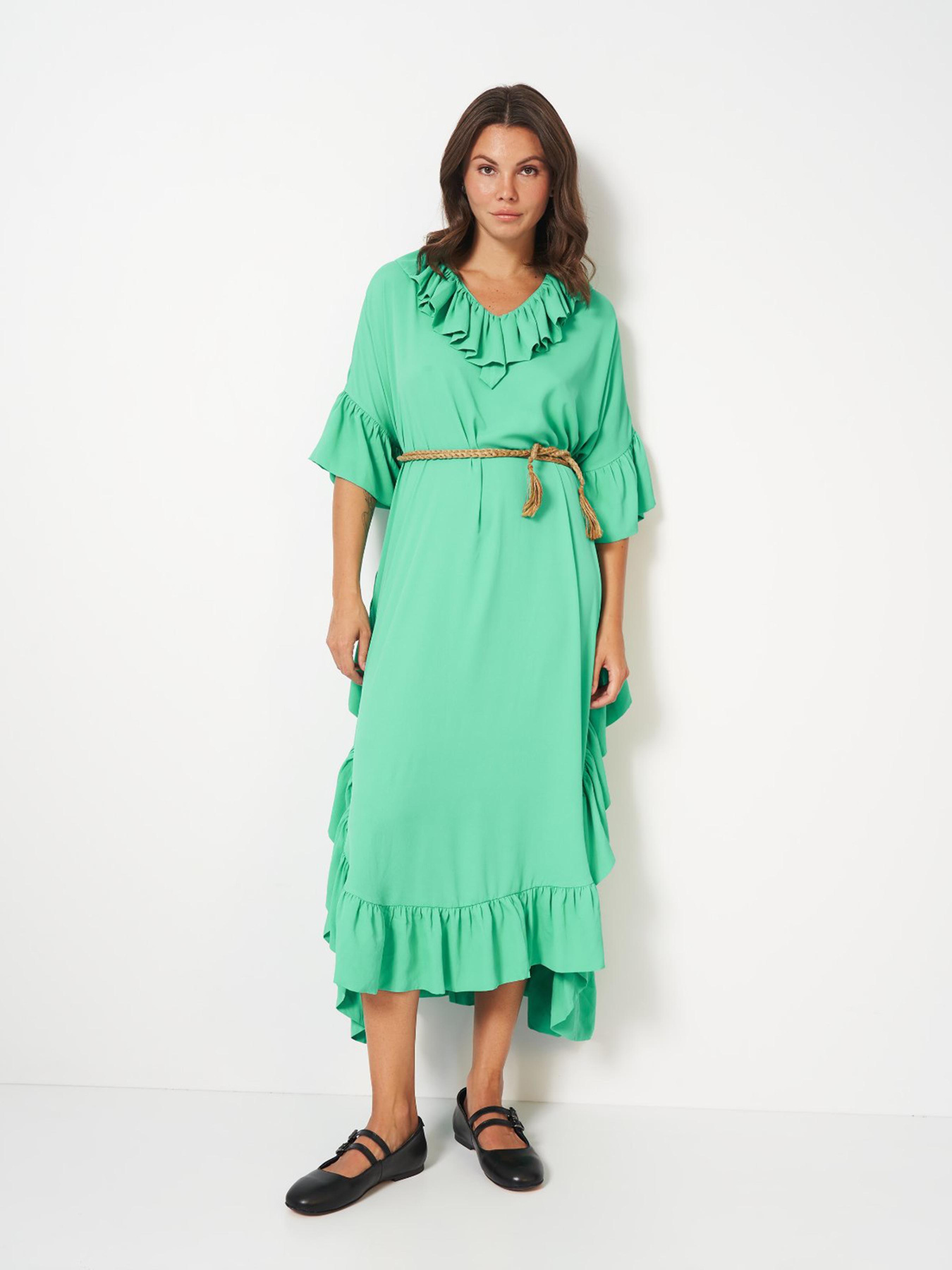 Платье макси H&M модель 8753951wer_Зеленый Фото