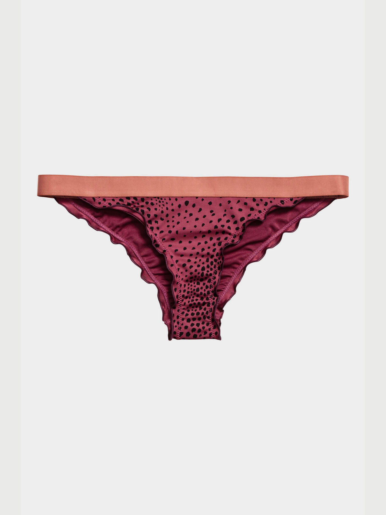 Низ купальника H&M модель 5102796dm_темно-розовый в горошек Фото