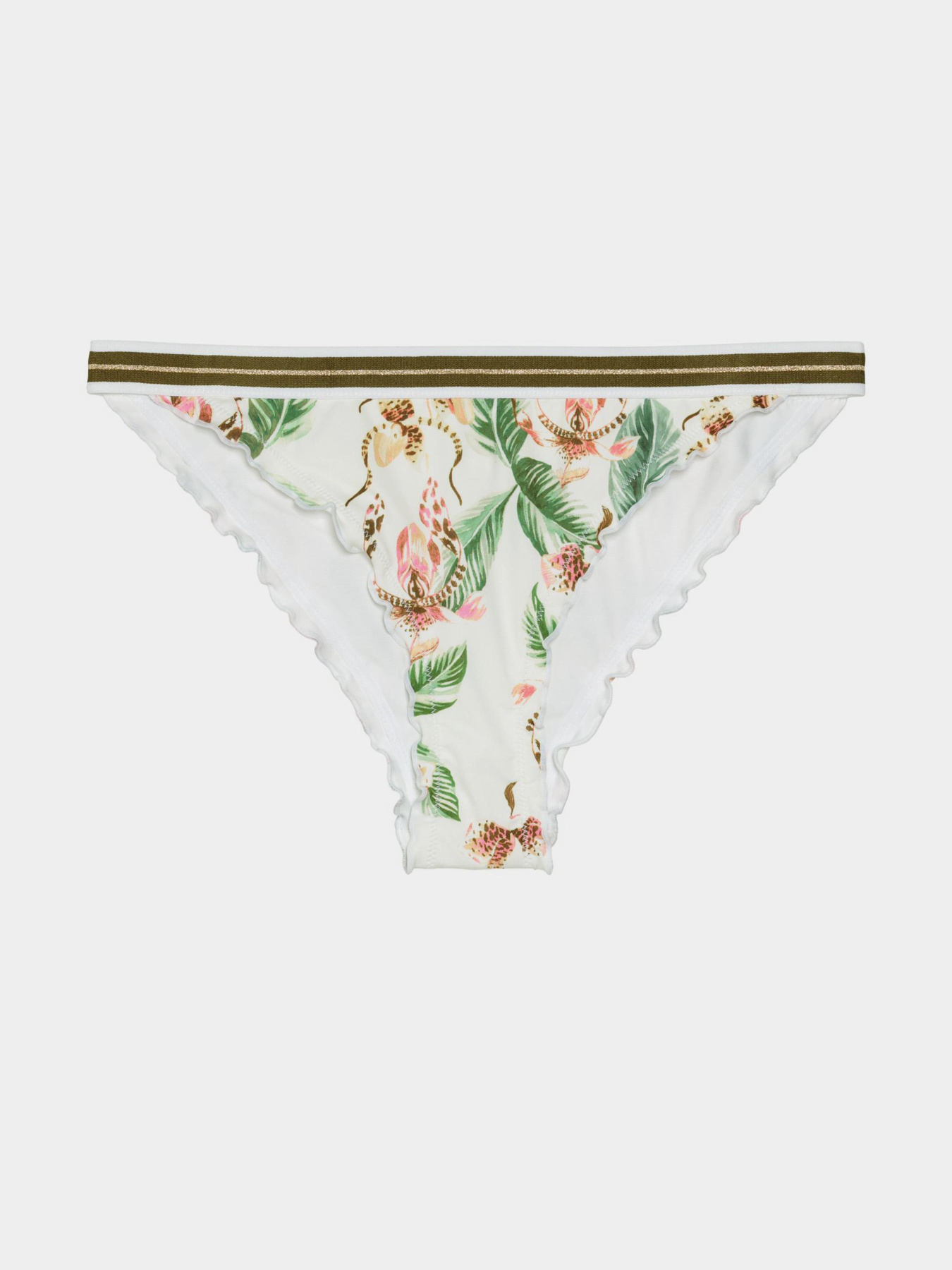 Нижняя часть купальника H&M модель 6000447dm_белый с рисунком Фото