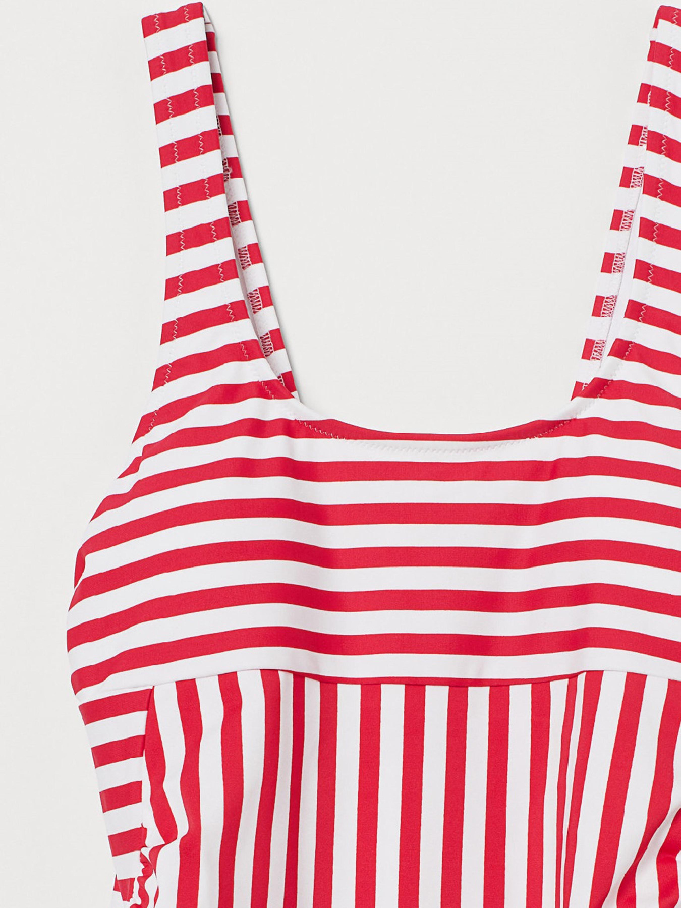 Купальник H&M модель 8334841bw_Бело-красный Фото