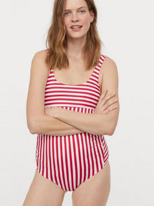 Купальник H&M модель 8334841bw_Бело-красный Фото