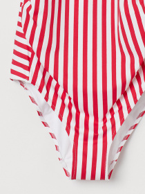 Купальник H&M модель 8334841bw_Бело-красный Фото