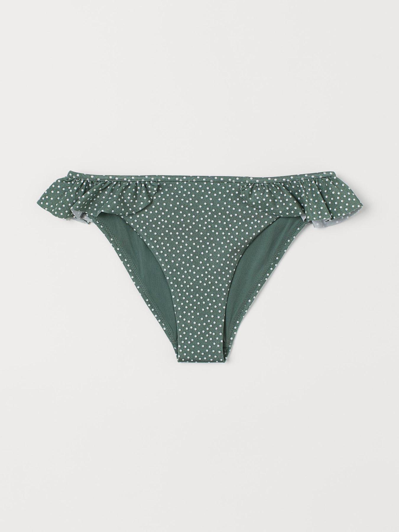 Низ купальника H&M модель 8441601sm_зеленый в горошек Фото