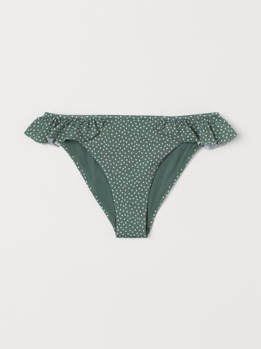 Низ купальника H&M модель 8441601sm_зеленый в горошек Фото