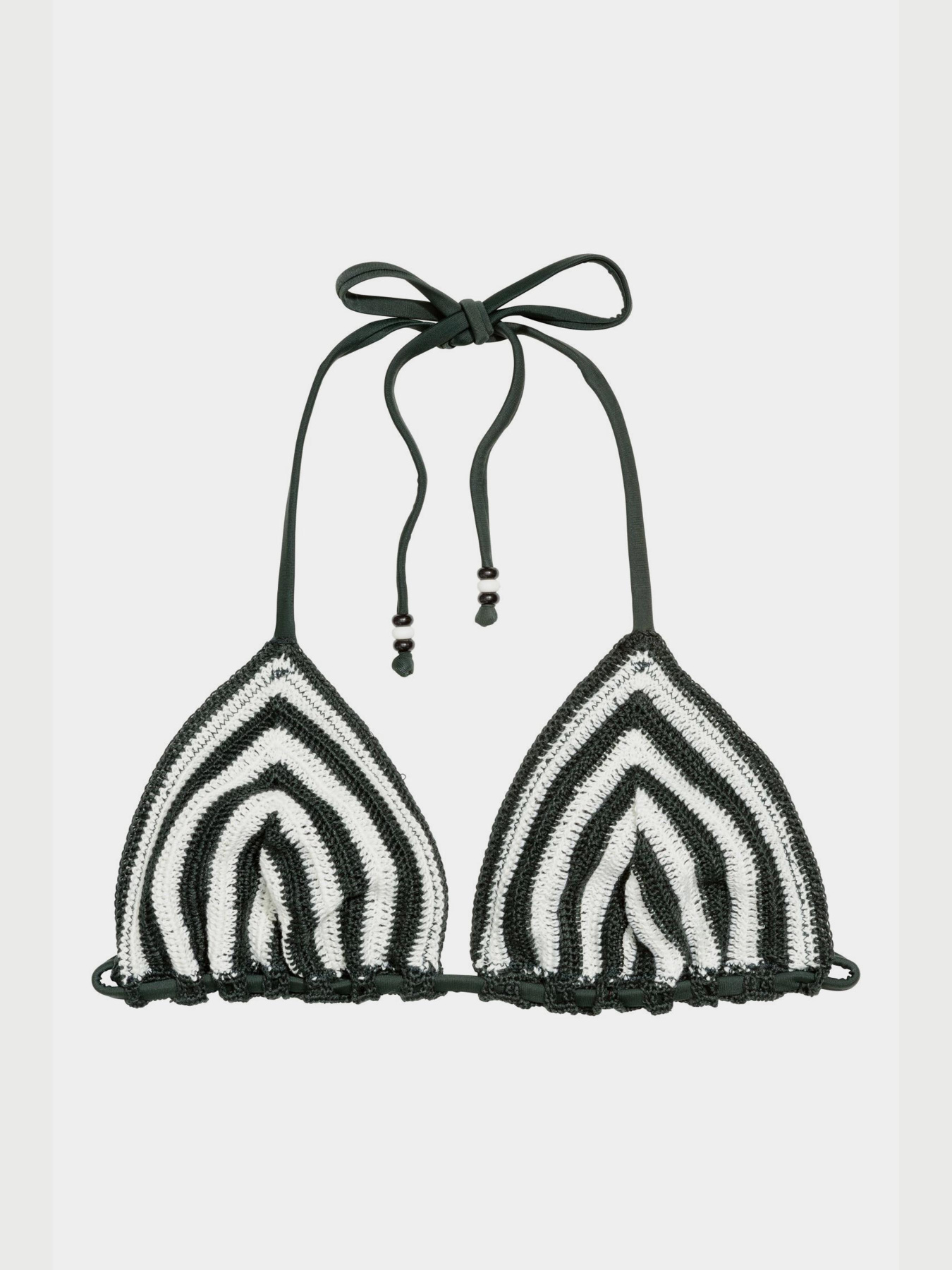 Верхняя часть купальника H&M модель 3966879bw_зелено-белый Фото