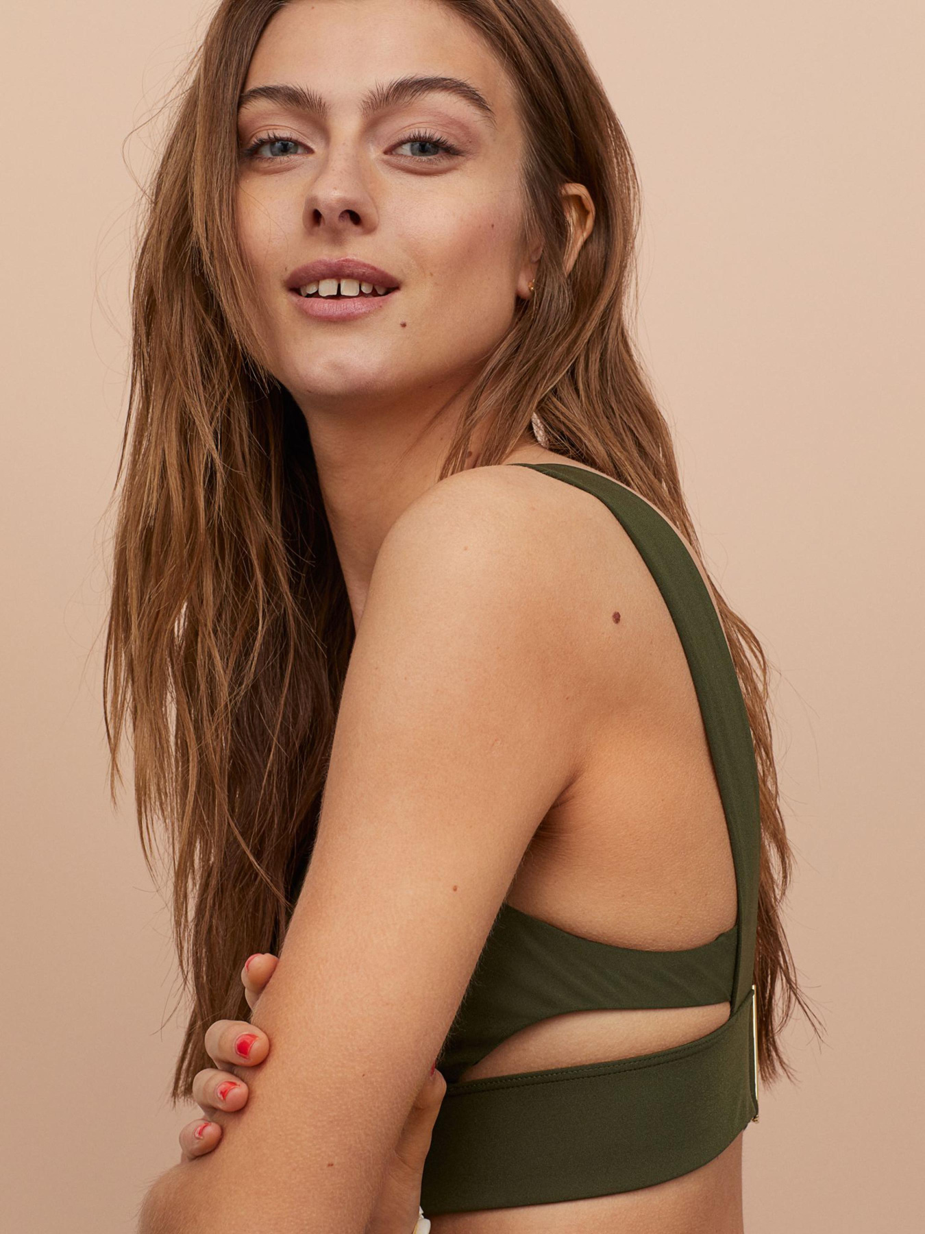 Верхня частина купальника H&M модель 6890059RP6_Хаки Фото