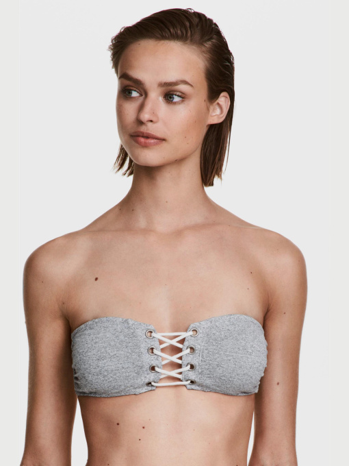 Верхняя часть купальника H&M модель 4925955log_Светло-серый Фото