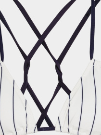 Верхняя часть купальника H&M модель 4972475dlog_белый синяя полоска Фото