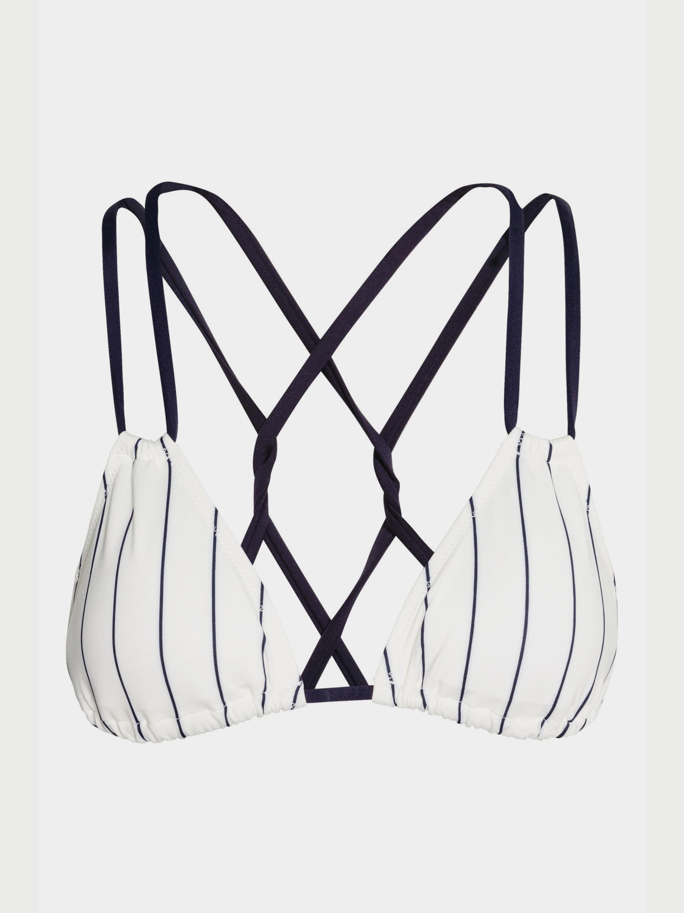 Верх купальника H&M модель 4972475dlog_белый синяя полоска Фото