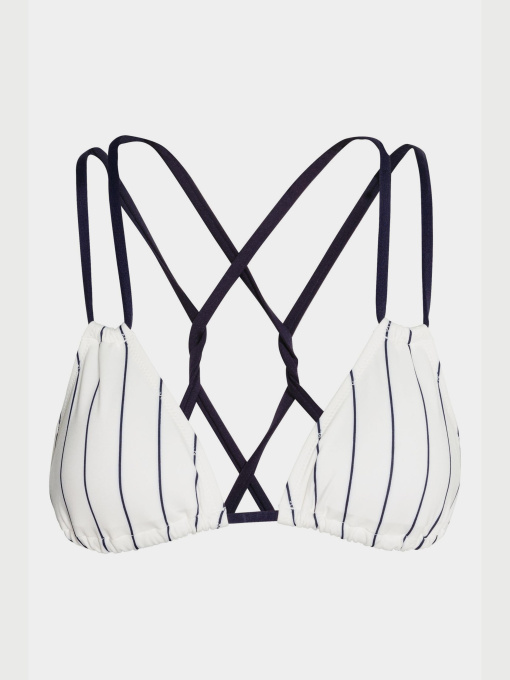 Верх купальника H&M модель 4972475dlog_белый синяя полоска Фото