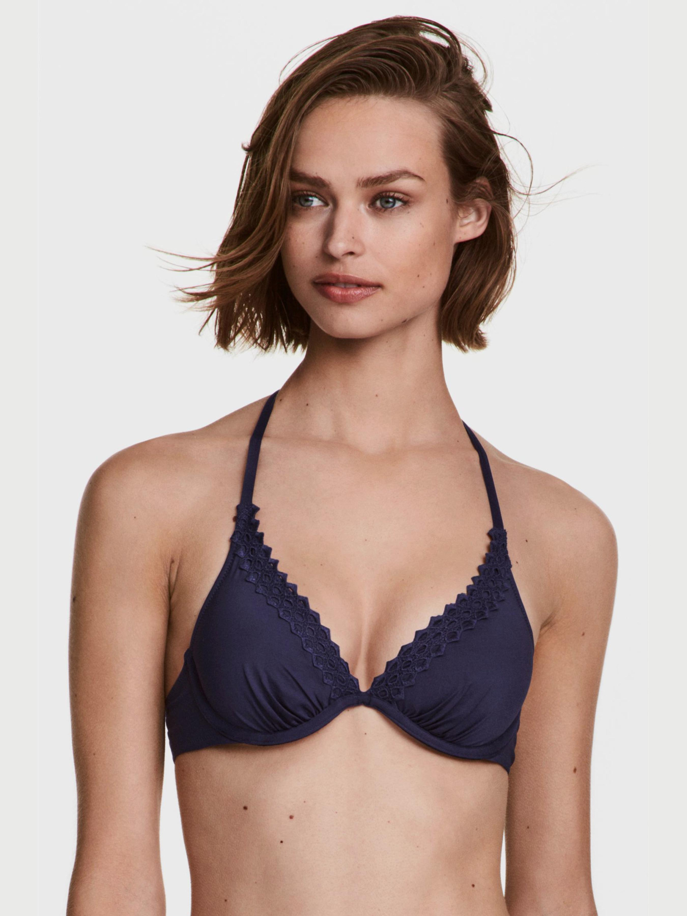 Верх купальника H&M модель 4971465dlog_Темно-синий Фото