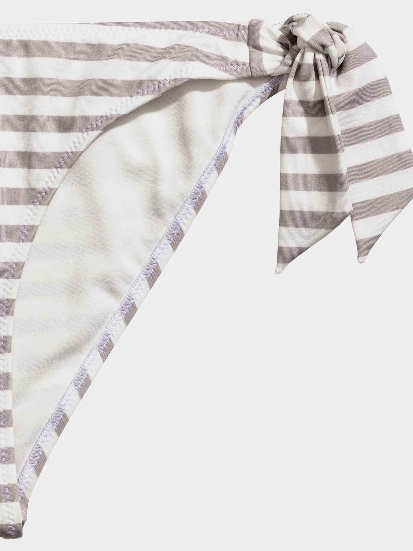 Низ купальника H&M модель 1841235RP5_бело-серый в полоску Фото