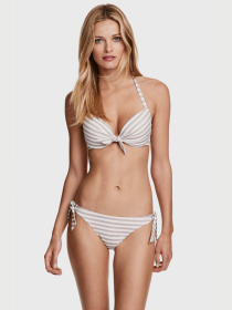 Низ купальника H&M модель 1841235RP5_бело-серый в полоску Фото