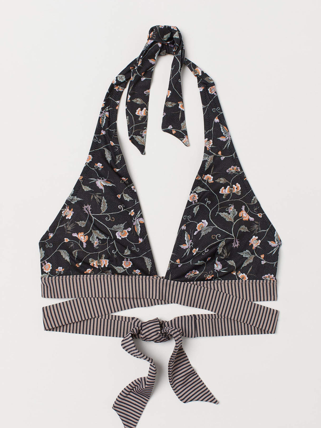 Одежда для пляжа H&M модель 5632047dm_Черный цветы Фото