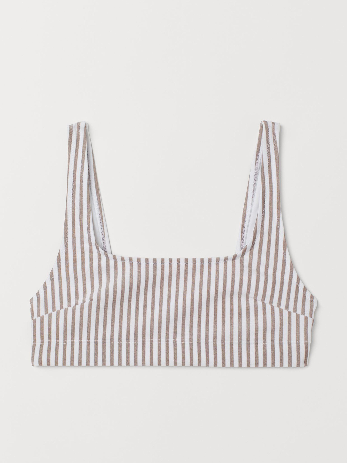 Верхняя часть купальника H&M модель 6536640dlog_Бело-коричневый Фото