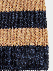 Шапка H&M модель 4141804dm_сине-золотистый Шапка H&M модель 4141804dm_сине-золотистый Фото