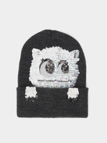 Шапка H&M модель 7399350wtr_Темно-серый Фото