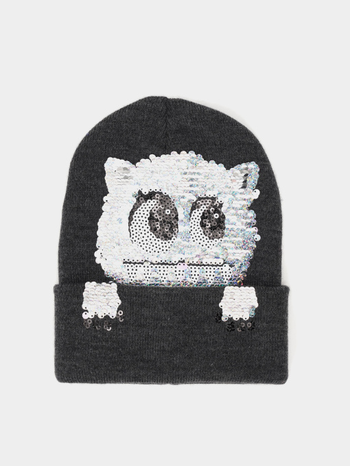 Шапка H&M модель 7399350wtr_Темно-серый Фото