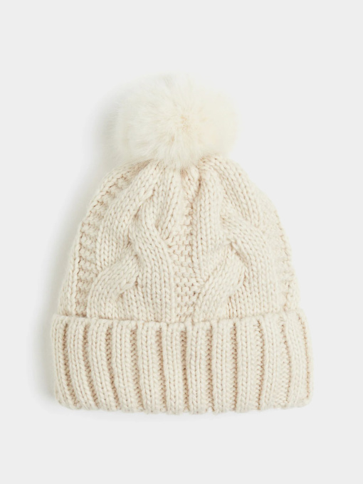 Шапка H&M модель 9861844wer_Светло-бежевый Фото