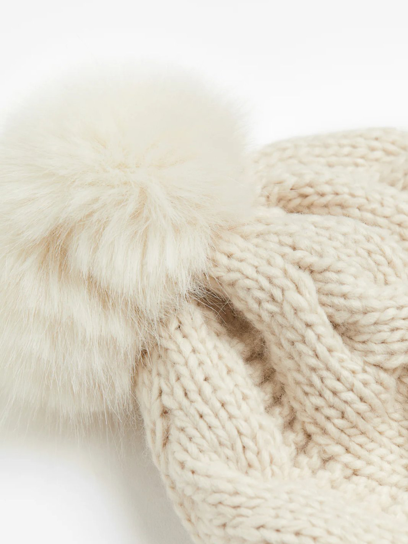 Шапка H&M модель 9861844wer_Светло-бежевый Фото