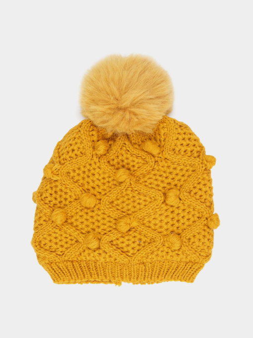 Шапка H&M модель 3001135ral_Горчичный Фото