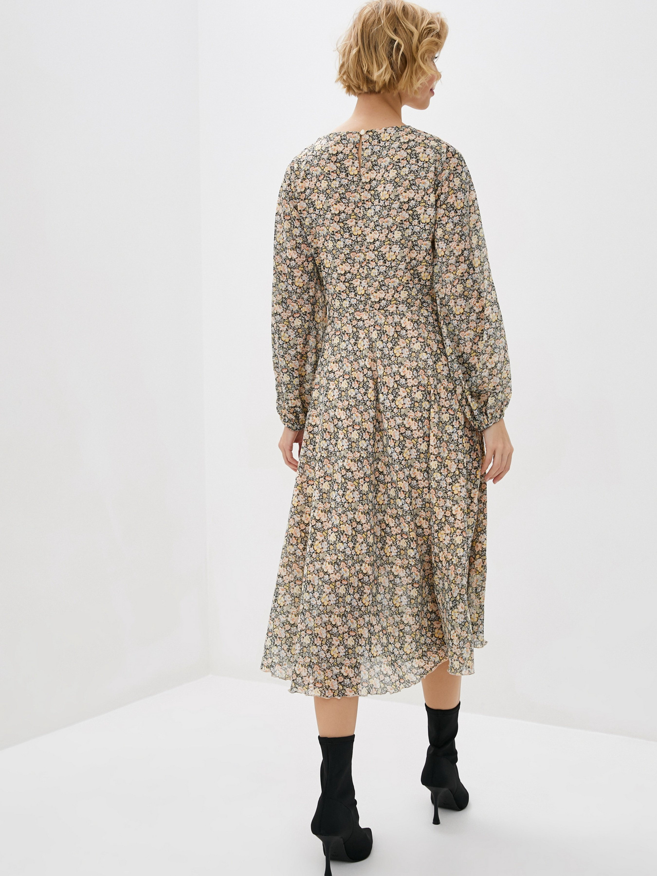 Сукня міді ISSA Plus модель 13078_multicolor Сукня міді ISSA Plus модель 13078_multicolor Фото