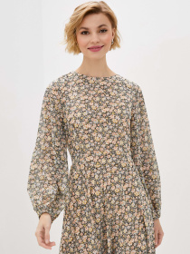 Сукня міді ISSA Plus модель 13078_multicolor Сукня міді ISSA Plus модель 13078_multicolor Фото