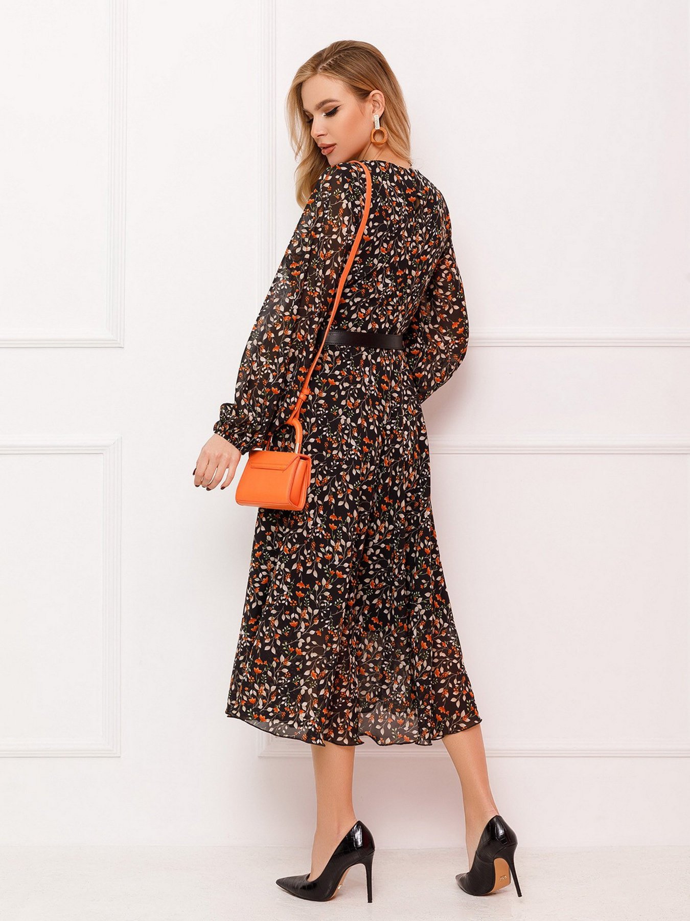 Платье миди ISSA Plus модель 13079_multicolor Фото