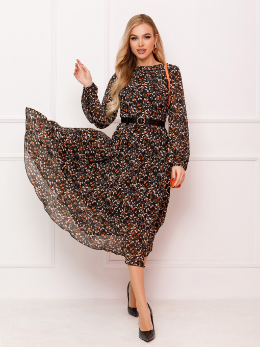 Платье миди ISSA Plus модель 13079_multicolor Фото