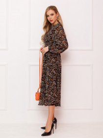 Сукня міді ISSA Plus модель 13079_multicolor Сукня міді ISSA Plus модель 13079_multicolor Фото