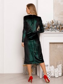 Платья ISSA Plus модель 13086_green Фото