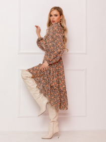 Сукня міді ISSA Plus модель 13092_multicolor Фото