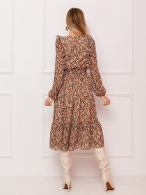 Сукня міді ISSA Plus модель 13092_multicolor Фото