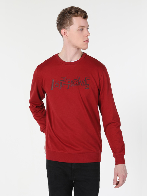 Худи и свитшоты Colin’s модель CL1060123_RED Фото