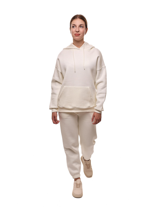 Костюм спортивный женский Молочный BEKI модель 691469 Фото