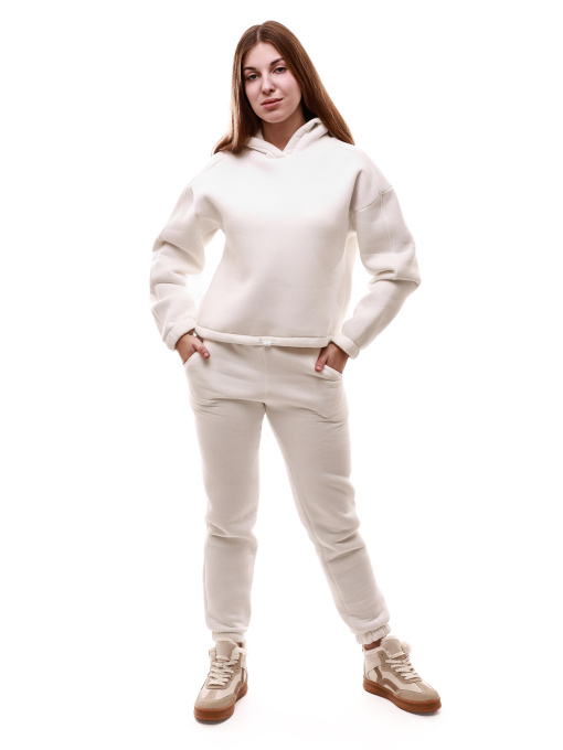 Костюм спортивный женский Молочный LUMO модель 706661 Фото