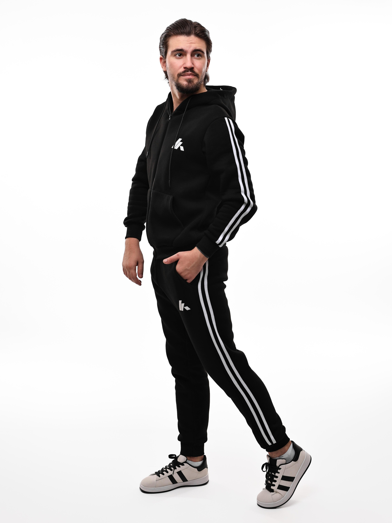 Костюм спортивный мужской Чёрный ЭДЕЛЬВЕЙС модель 694709 Фото