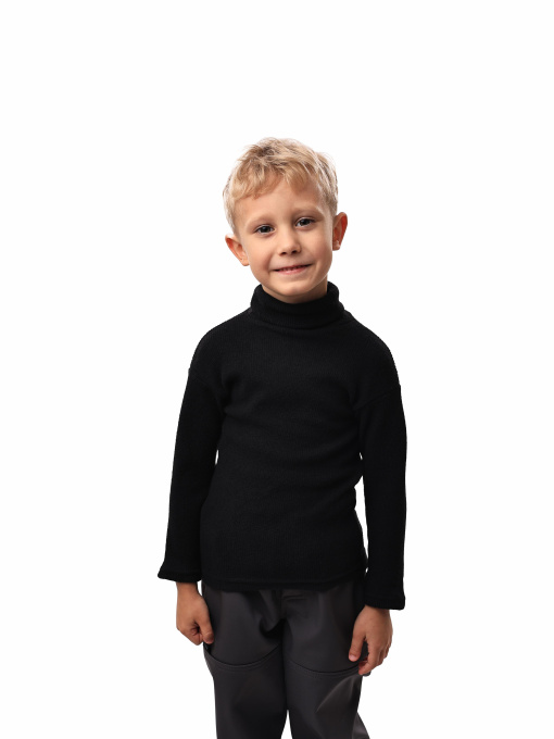 Гольф трикотажный для мальчика Чёрный LUMO модель 694147 Фото