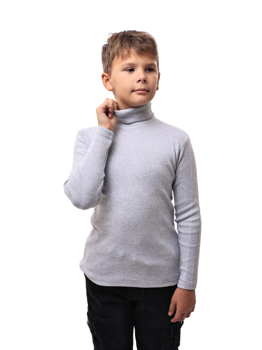 Гольф трикотажный для мальчика подростка Светло-серый LUMO модель 692722 Фото