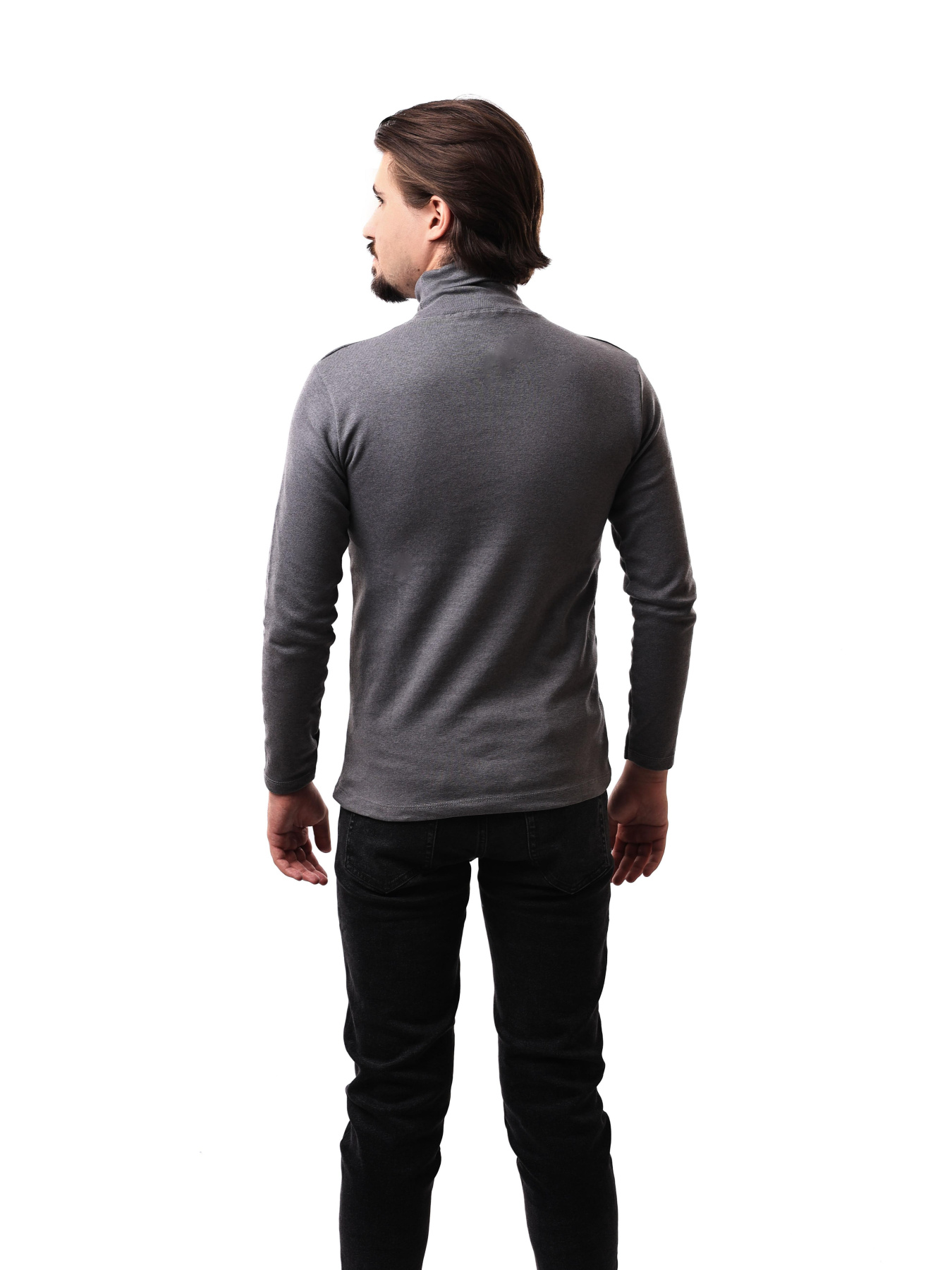 Гольф трикотажный мужской Серый LUMO модель 695831 Фото