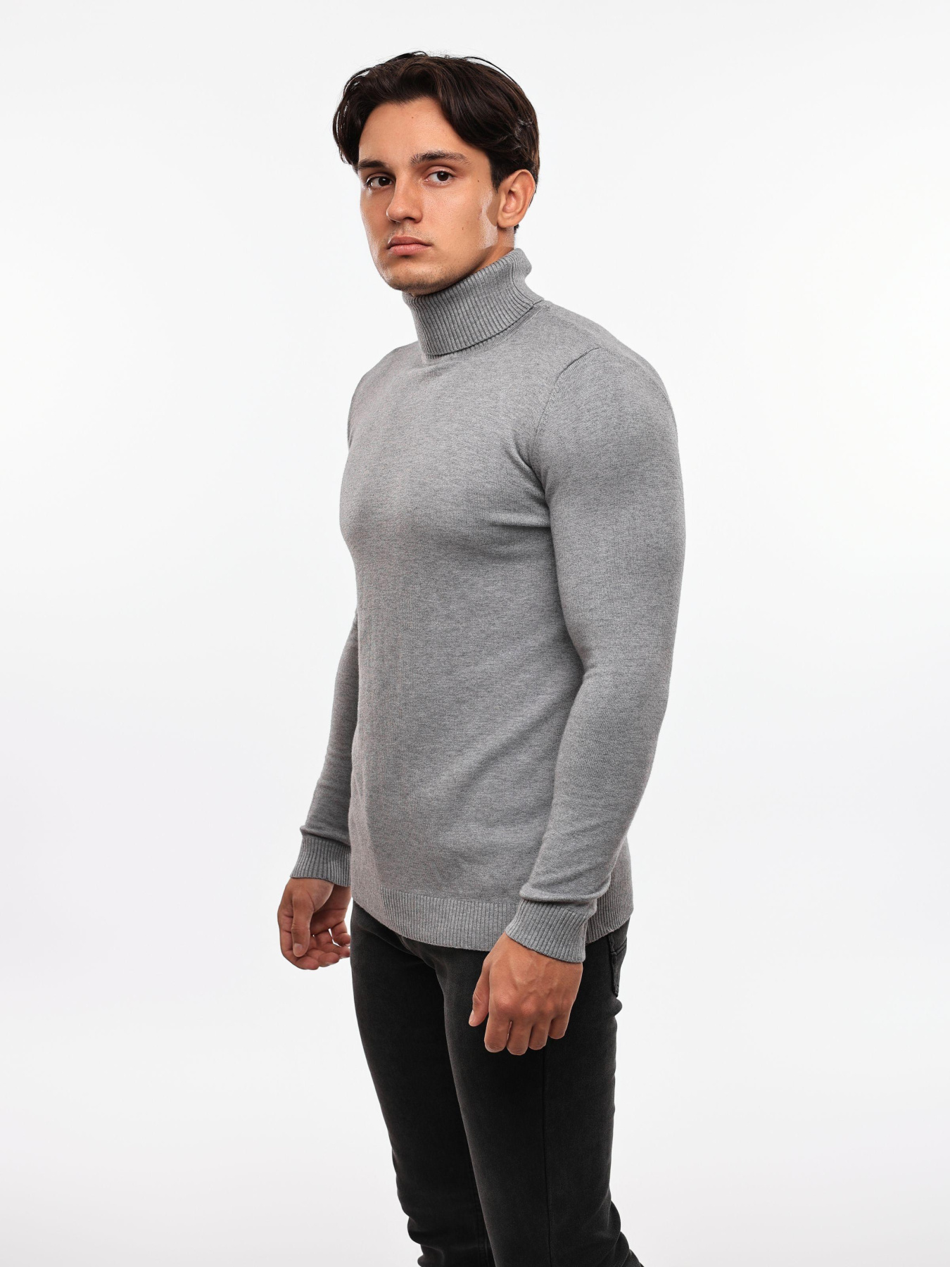 Гольф вязаный мужской Серый STREAM модель 684992 Фото